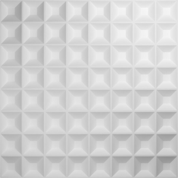 Ekena Millwork 19 5/8in. W x 19 5/8in. H Bradford EnduraWall Decor 3D Wall Panel Covers Total 53.49 Sq. Ft., 20PK - WP20X20BRWH-CASE-20