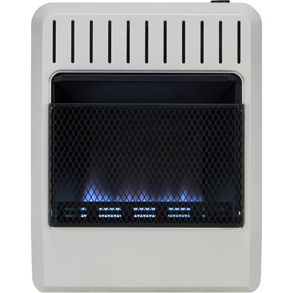 Avenger Natural Gas Ventless Blue Flame Gas Space Heater With Base Feet, 20,000 BTU, T-Stat Control - FDTN20BFA