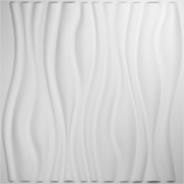 Ekena Millwork 19 5/8in. W x 19 5/8in. H Leandros EnduraWall Decor 3D Wall Panel Covers, Total 32.1 Sq. Ft., 12PK - WP20X20LEWH-CASE-12