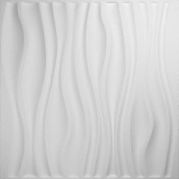 Ekena Millwork 19 5/8in. W x 19 5/8in. H Leandros EnduraWall Decor 3D Wall Panel Covers, Total 32.1 Sq. Ft., 12PK - WP20X20LEWH-CASE-12