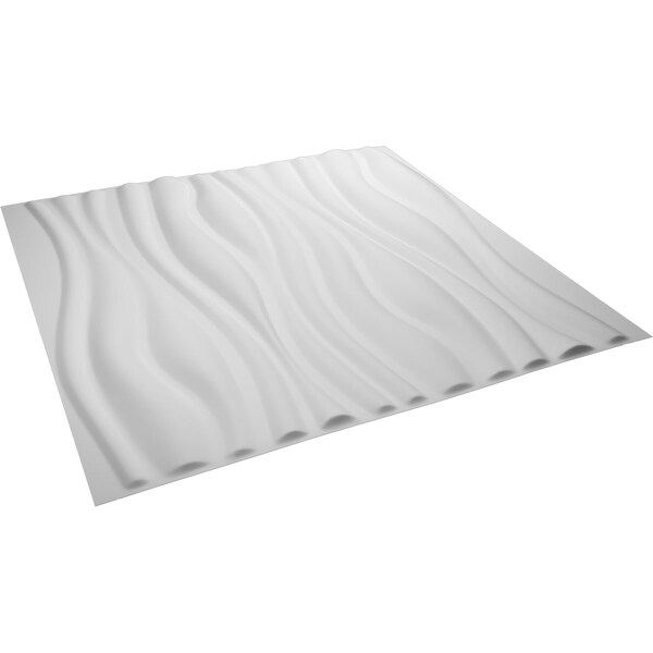 Ekena Millwork 19 5/8in. W x 19 5/8in. H Leandros EnduraWall Decor 3D Wall Panel Covers, Total 32.1 Sq. Ft., 12PK - WP20X20LEWH-CASE-12