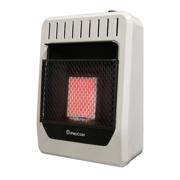 Procom Natural Gas Ventless Infrared Plaque Heater - 10,000 Btu, Manual C - MN1PHG