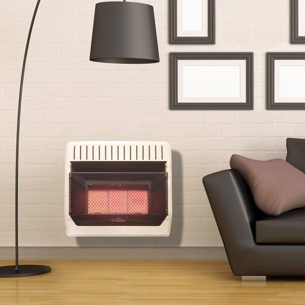 Procom Heating Heating Propane Gas Vent Free Infrared Gas Space Heater, 28,000 BTU, T-Stat Control - ML3PTG