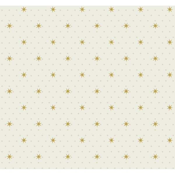 York Wallcoverings Stella Star Off White Metallic Wallpaper - SP1500