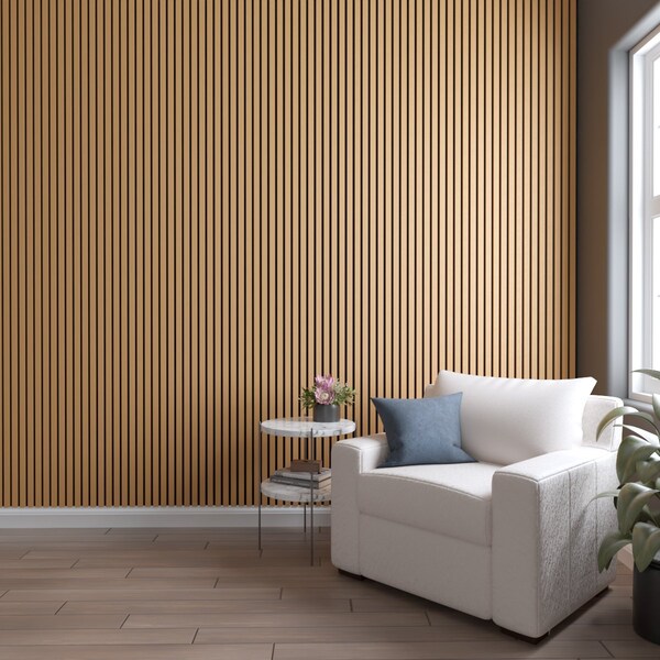 Ekena Millwork AcoustixPro Noise Cancelling Traditional Medium Slat Wall Panel - SWA1000X0500TRPP