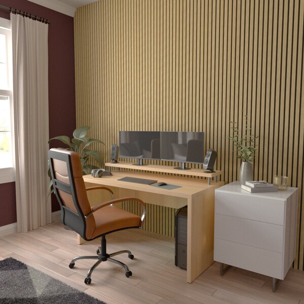 Ekena Millwork AcoustixPro Noise Cancelling Traditional Medium Slat Wall Panel - SWA1000X0500TRPP