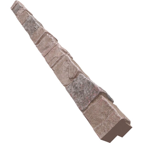 Ekena Millwork Universal Outside Corner for StoneWall Faux Stone Siding Panels - PNUOC03X48SH