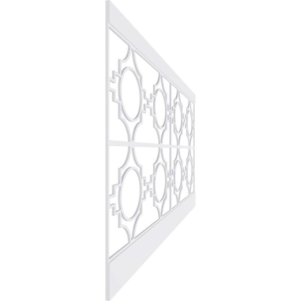 Ekena Millwork 44"H x 94 1/2"W Gypsum PVC Wainscot Paneling Kit - WPK44X94GYP