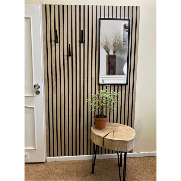 Ejoy Acoustic Vinyl Wall Cladding Siding Panel, 94.5 in. x 4.8 in. x 0.5 in., 4PK - VWC_G150-1218-92B