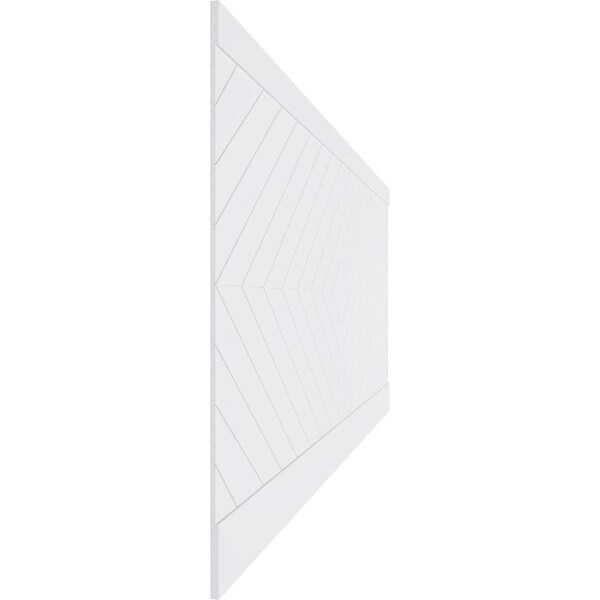 Ekena Millwork 44"H x 94 1/2"W Nuevo PVC Wainscot Paneling Kit - WPK44X94NUV