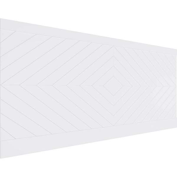 Ekena Millwork 44"H x 94 1/2"W Nuevo PVC Wainscot Paneling Kit - WPK44X94NUV