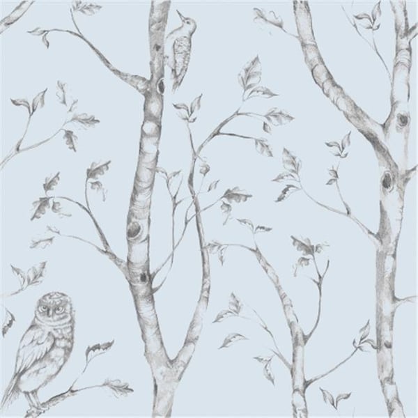 Nuwallpaper NuWallpaper NU1413 Woods Peel and Stick Wallpaper; Blue - NU1413