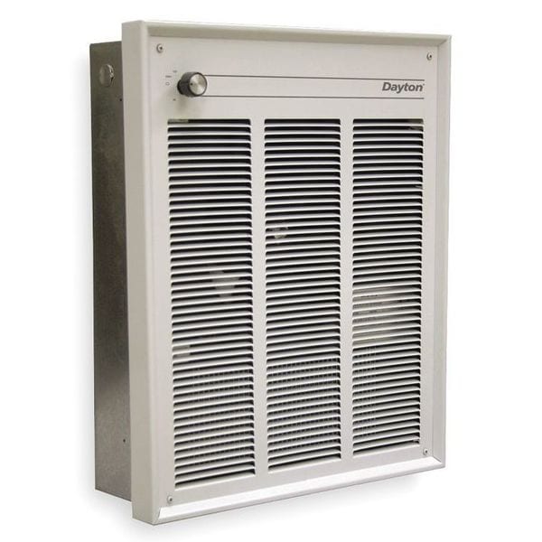 Dayton Recessed Electric Wall-Mount Heater, Recessed or Surface, 3000/1500, 4000/2000 W, 208/240V AC - 3UF60