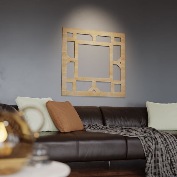 Ekena Millwork Large Arcadia Decorative Fretwork Wood Wall Panels, Cherry, 40 7/8"W x 23 3/8"H x 3/8"T - WALW24X24X0375ARCCH