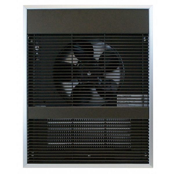 Qmark Recessed Electric Wall-Mount Heater, Recessed or Surface, 4000/2000 W, 208V AC, Bronze - AWH4408F