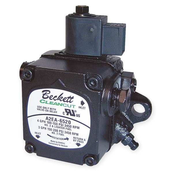 Rw Beckett Oil Burner Pump, 3450 rpm, 4gph, 100-200psi - PF20322GU