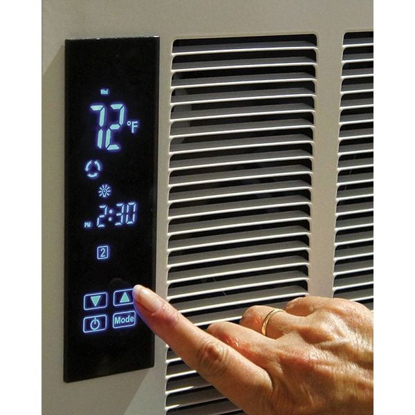 Qmark Recessed Electric Wall-Mount Heater, Recessed or Surface, 1800 to 4000 W, 277V AC, White - SSHO4007