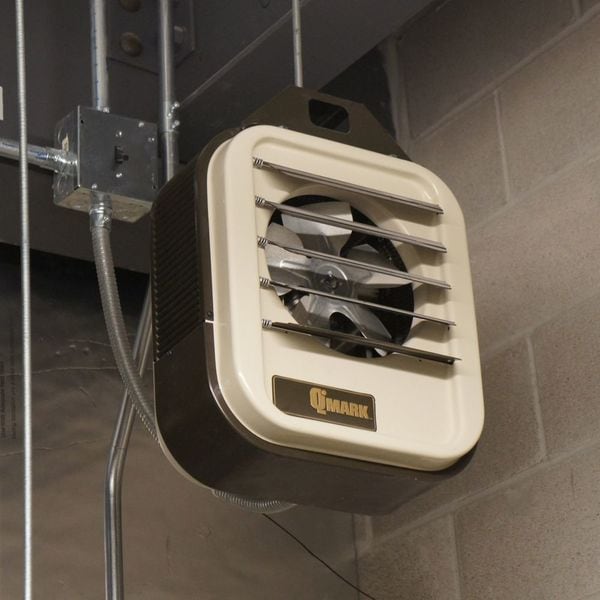 Qmark Fan Forced Electric Unit Heater, Wall & Ceiling, 3 Phase, 480VAC, 20kW, 21-3/4 in H, 19 in W - MUH204