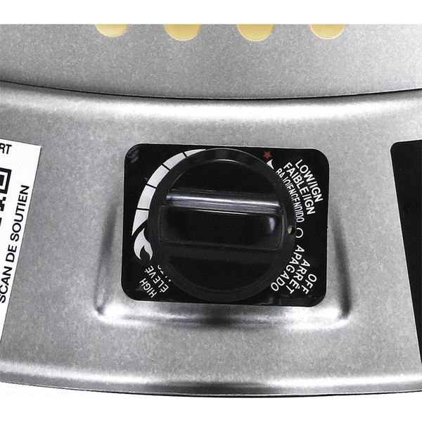 Dyna-Glo Portable Gas Floor Heater, Liquid Propane, Matchless Piezo, 15,000 to 25,000 BtuH, 11 11/16 in L - RMC-LPC25DG