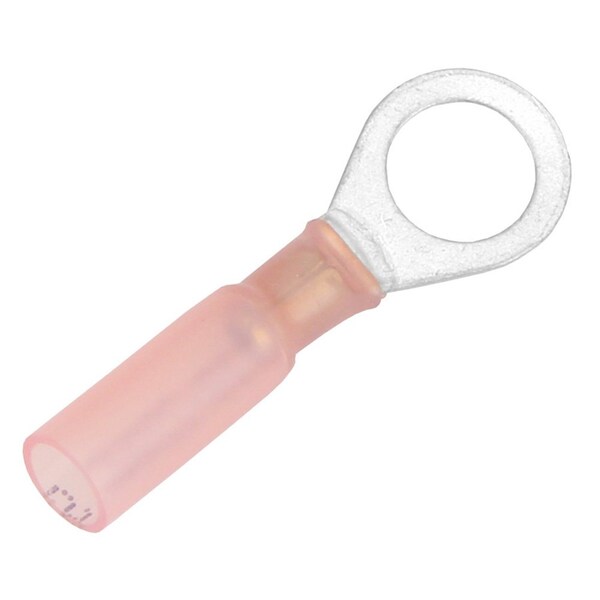 Terminal de Anillo Termocontraíble para cable de 22-18 AWG - Tamaño de perno de 5/16 pulgadas - Paquete de 100 - TE18-56R-100