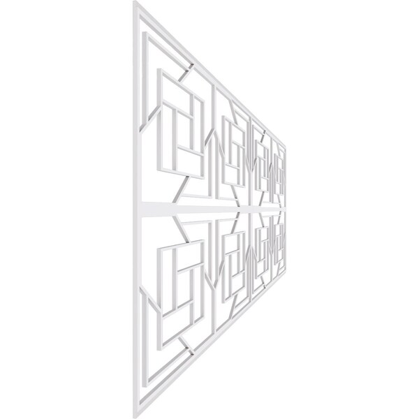 Ekena Millwork Set of Four Panels for 94 1/2"W x 32 1/4"H Loveland Fretwork Wainscot Wall Paneling - WPKP16X01X47LLD