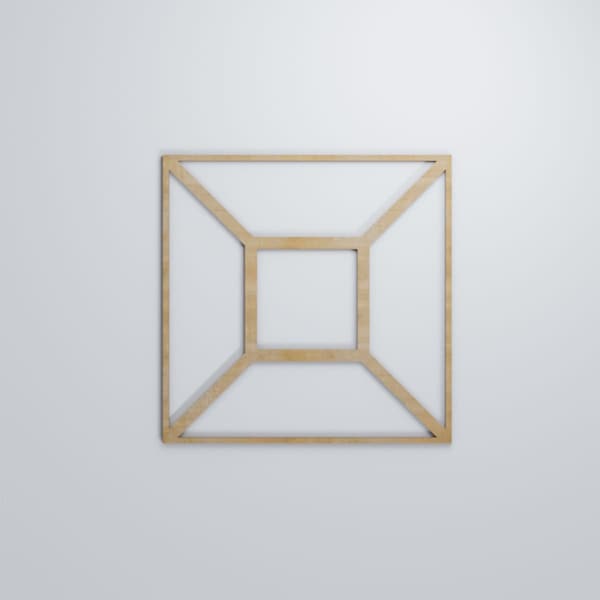 Ekena Millwork Large Marion Decorative Fretwork Wood Wall Panels, Birch, 23 3/8"W x 23 3/8"H x 3/8"T - WALW24X24X0375MARBI