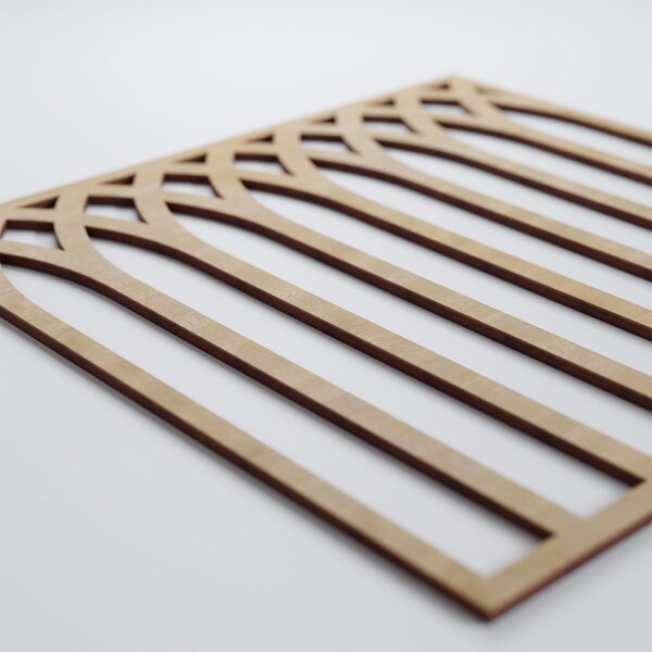 Ekena Millwork Large Cedar Park Decorative Fretwork Wood Wall Panels, Birch, 23 3/8"W x 23 3/8"H x 3/8"T - WALW24X24X0375CRPBI