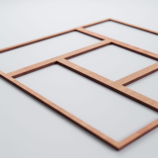 Ekena Millwork Large Sheffield Decorative Fretwork Wood Wall Panels, Cherry, 23 3/8"W x 23 3/8"H x 3/8"T - WALW24X24X0375SHFCH