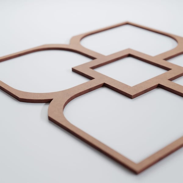 Ekena Millwork Large Olivia Decorative Fretwork Wood Wall Panels, Wood (Paint Grade), 23 3/8"W x 23 3/8"H x 3/8"T - WALW24X24X0375OLVMF