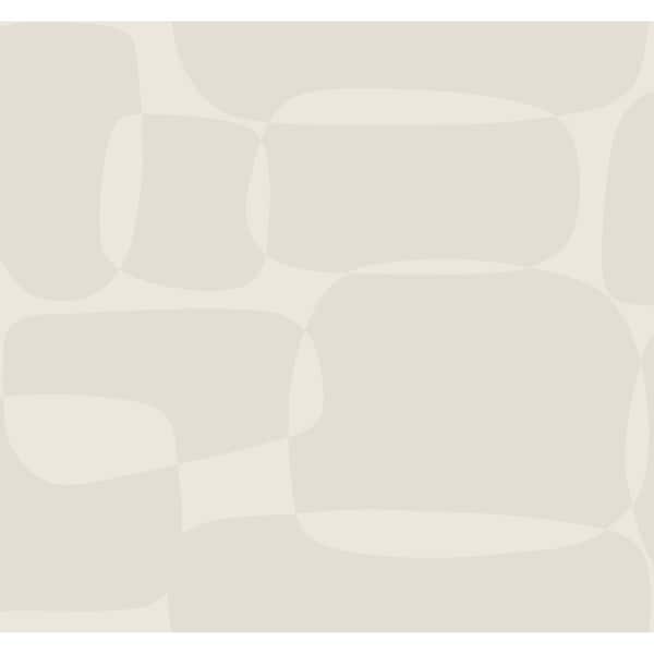 York Wallcoverings Block Caramel and Cream Wallpaper - AG2071