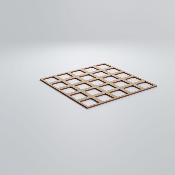 Ekena Millwork Large Manchester Decorative Fretwork Wood Wall Panels, Birch, 23 3/8"W x 23 3/8"H x 3/8"T - WALW24X24X0375MNCBI