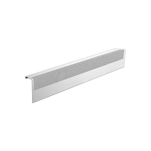 Buss General Partner Co Ltd Baseboarders Basic Series 3 ft Steel Easy Slip-on Baseboard Heater Cover, White - BC001-36-WHT