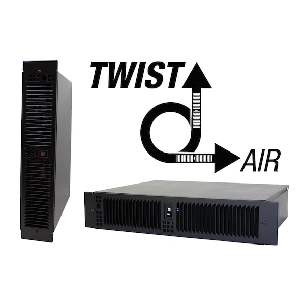 King Electric KTW Horizontal/Vertical Kick Space Heater 120V 1500W W/Hi-Low Switch & Recessed Grill Black - KTW1215-HLS-RG-B              