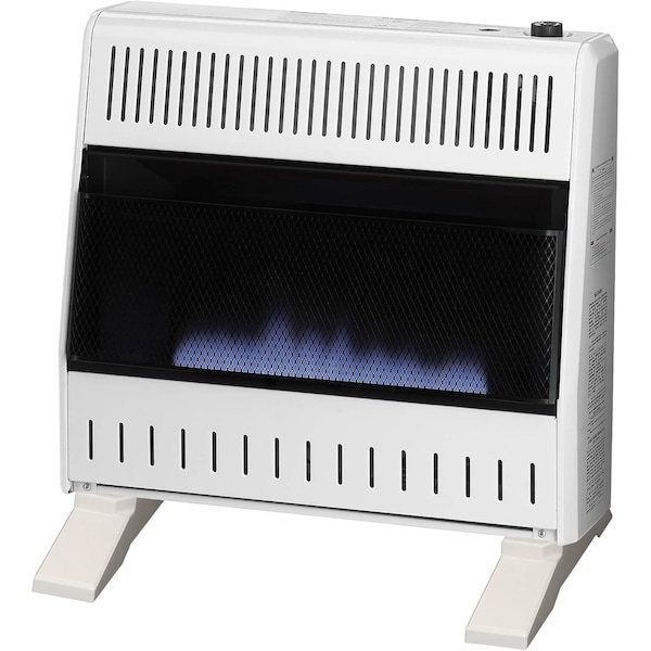 Procom Heating Natural Gas Ventless Blue Flame Heater with Base Feet, 30,000 BTU, T-Stat Control - MN300TBA-B