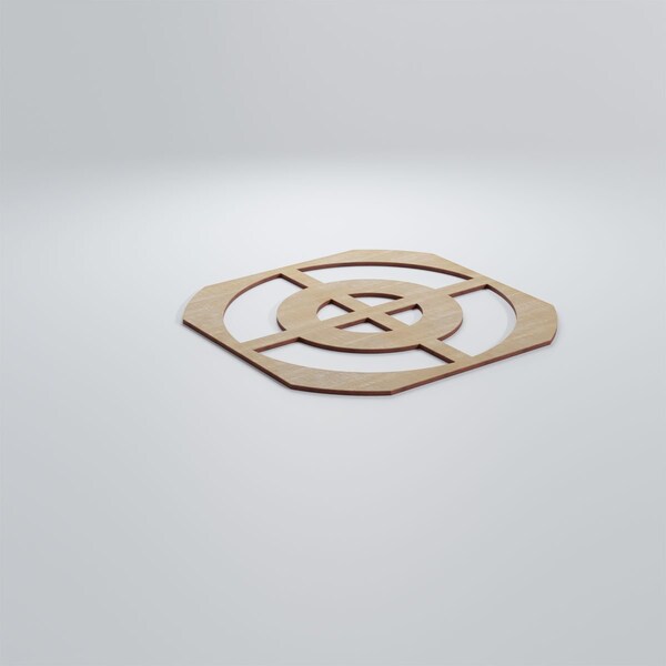 Ekena Millwork Large Sullivan Decorative Fretwork Wood Wall Panels, Birch, 23 3/8"W x 23 3/8"H x 3/8"T - WALW24X24X0375SULBI