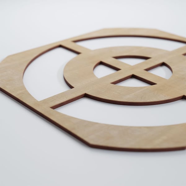 Ekena Millwork Large Sullivan Decorative Fretwork Wood Wall Panels, Birch, 23 3/8"W x 23 3/8"H x 3/8"T - WALW24X24X0375SULBI