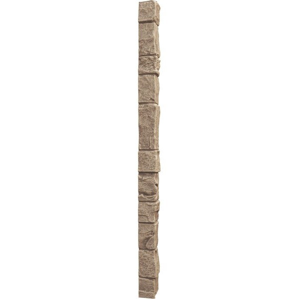 Ekena Millwork Universal Outside Corner for StoneWall Faux Stone Siding Panels - PNUOC03X48VS