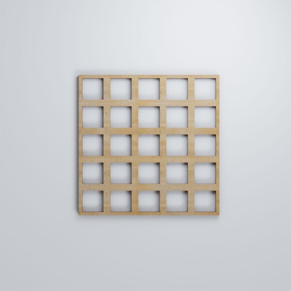 Ekena Millwork Small Manchester Decorative Fretwork Wood Wall Panels, Hickory, 11 3/8"W x 11 3/8"H x 3/8"T - WALW12X12X0375MNCHI