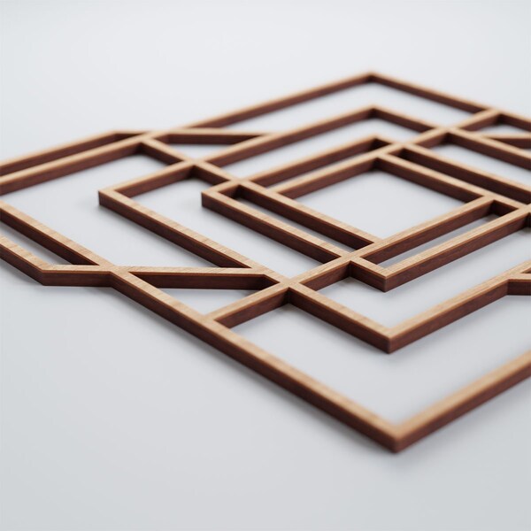 Ekena Millwork Medium Norwood Decorative Fretwork Wood Wall Panels, Alder, 15 3/8"W x 15 3/8"H x 3/8"T - WALW16X16X0375NWDAL
