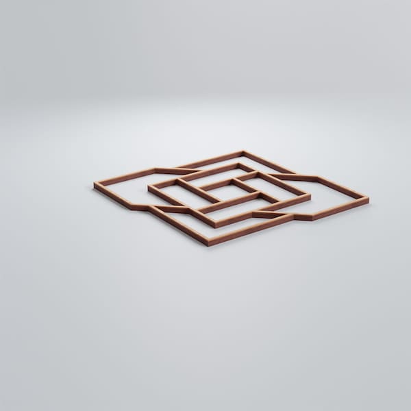 Ekena Millwork Small Loveland Decorative Fretwork Wood Wall Panels, Alder, 11 3/8"W x 11 3/8"H x 3/8"T - WALW12X12X0375LLDAL