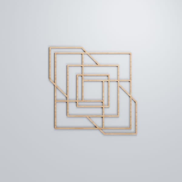 Ekena Millwork Large Norwood Decorative Fretwork Wood Wall Panels, Alder, 23 3/8"W x 23 3/8"H x 3/8"T - WALW24X24X0375NWDAL