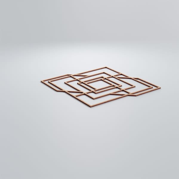 Ekena Millwork Large Norwood Decorative Fretwork Wood Wall Panels, Alder, 23 3/8"W x 23 3/8"H x 3/8"T - WALW24X24X0375NWDAL
