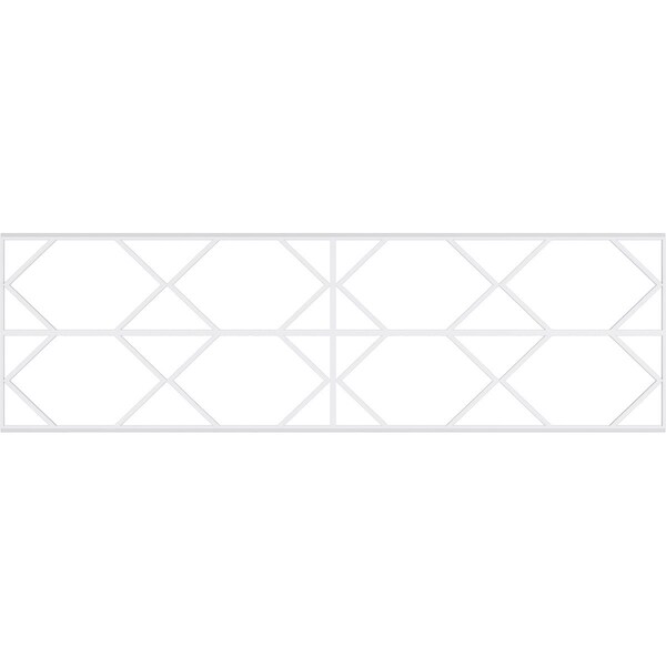 Ekena Millwork Set of Four Panels for 94 1/2"W x 28 1/4"H Fraser Fretwork Wainscot Wall Paneling - WPKP14X01X47FSR