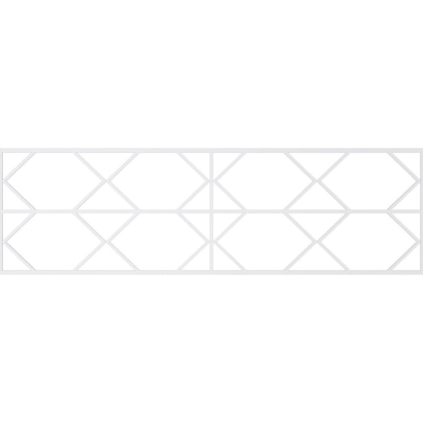 Ekena Millwork Set of Four Panels for 94 1/2"W x 28 1/4"H Fraser Fretwork Wainscot Wall Paneling - WPKP14X01X47FSR