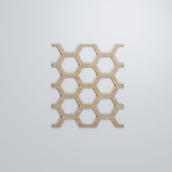 Ekena Millwork Large Westmore Decorative Fretwork Wood Wall Panels, Hickory, 15 1/2"W x 23 3/8"H x 3/8"T - WALW24X24X0375WSTHI