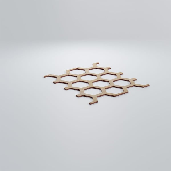 Ekena Millwork Large Westmore Decorative Fretwork Wood Wall Panels, Hickory, 15 1/2"W x 23 3/8"H x 3/8"T - WALW24X24X0375WSTHI