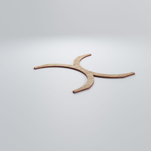 Ekena Millwork Medium Beacon Decorative Fretwork Wood Wall Panels, Red Oak, 15 3/8"W x 15 3/8"H x 3/8"T - WALW16X16X0375BEARO