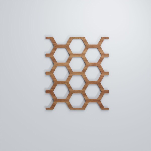 Ekena Millwork Medium Westmore Decorative Fretwork Wood Wall Panels, Walnut, 10 1/4"W x 15 3/8"H x 3/8"T - WALW16X16X0375WSTWA