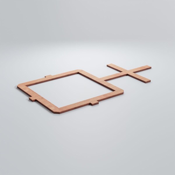 Ekena Millwork Medium Carlisle Decorative Fretwork Wood Wall Panels, Cherry, 26 7/8"W x 15 3/8"H x 3/8"T - WALW16X16X0375CARCH