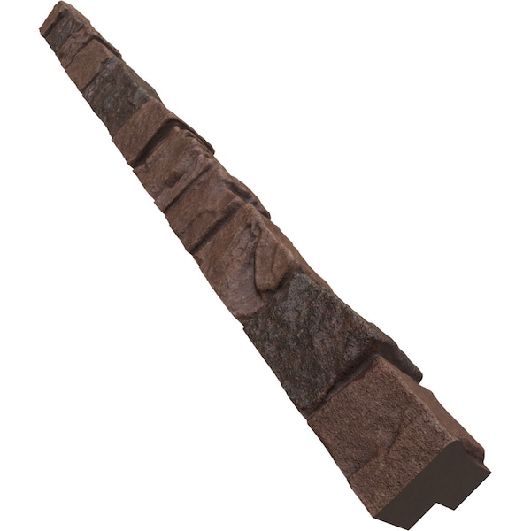 Ekena Millwork Universal Outside Corner for StoneWall Faux Stone Siding Panels - PNUOC03X48DC